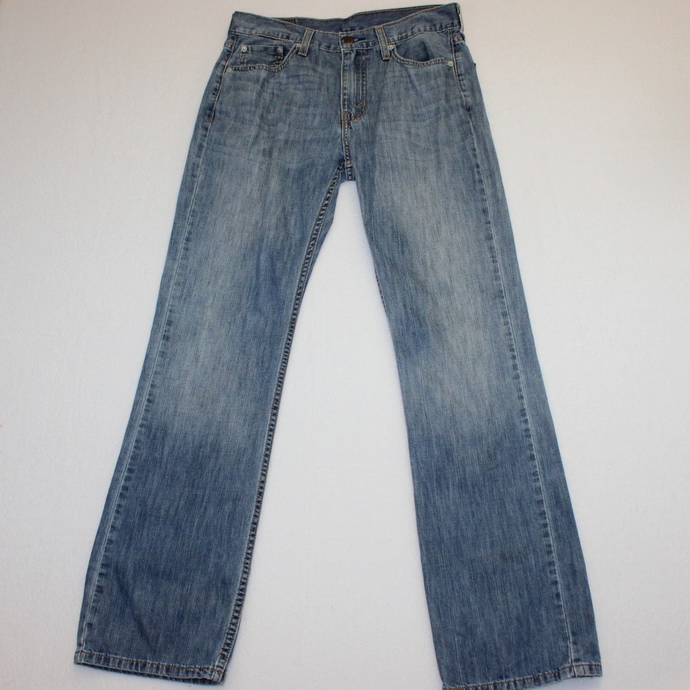 Levis 527 Slim Bootcut Jeans Mens 30x32 (ACTUAL 30X31.5) Medium Wash Blue Denim